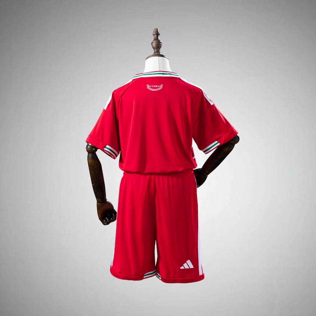 2026 Wales Home Kids Size Kit from FootballPrestige.com - Premium Football Kits