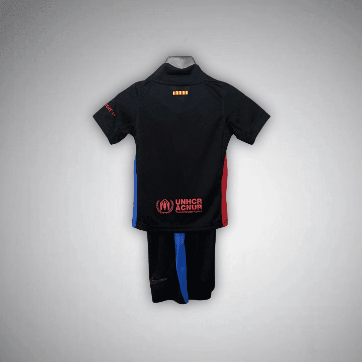 24/25 FC Barcelona Away Kids Size Kit from FootballPrestige.com - Premium Football Kits