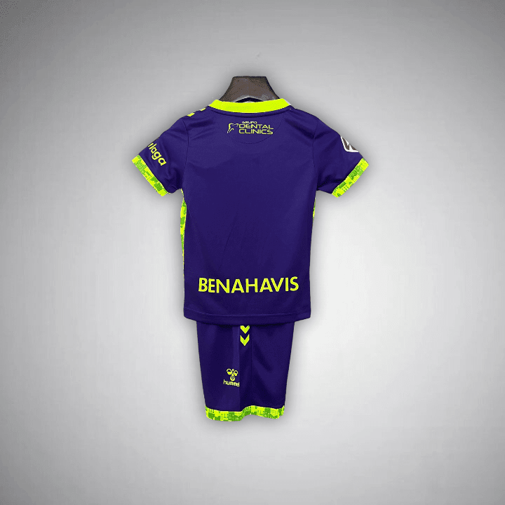 24/25 Málaga Away Kids Size Kit from FootballPrestige.com - Premium Football Kits