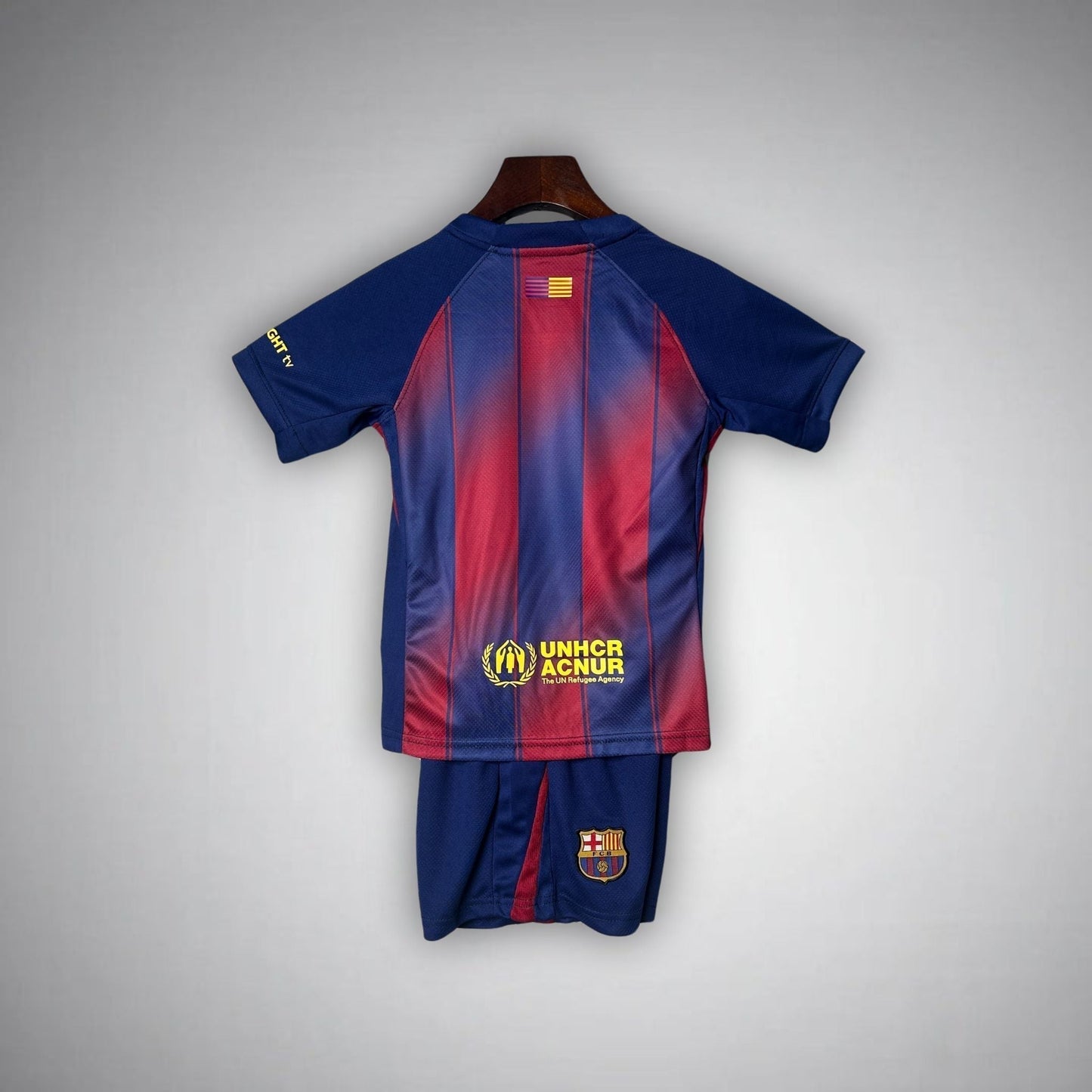 25/26 FC Barcelona Home Kids Size Kit from FootballPrestige.com - Premium Football Kits