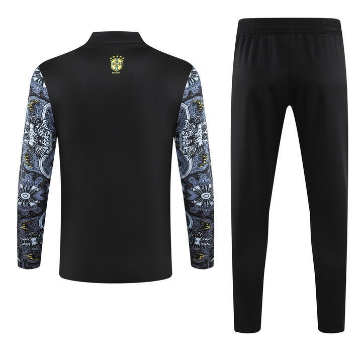Brazil "Jesus" Premium Kids Size Tracksuit from FootballPrestige.com - Premium Football Kits