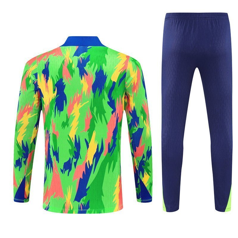 Brazil "Tropical Inferno" Premium Kids Size Tracksuit from FootballPrestige.com - Premium Football Kits