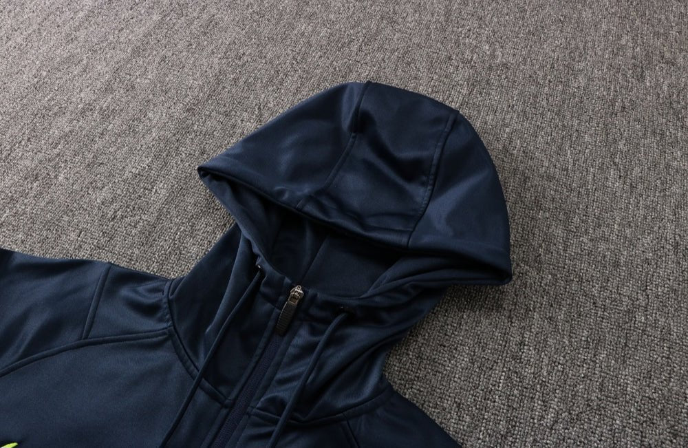 Tottenham Dark Blue Premium Tracksuit from FootballPrestige.com - Premium Football Kits