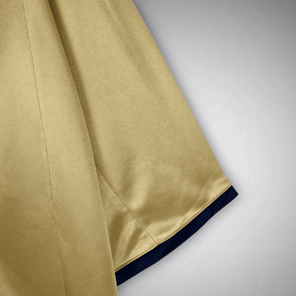 02/03 FC Barcelona Gold Away Retro Kit from FootballPrestige.com - Premium Football Kits