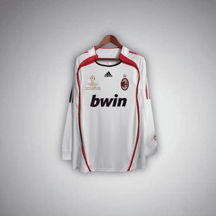 06/07 AC Milan Away Premium Long Sleeve Kit from FootballPrestige.club - Premium Football Kits