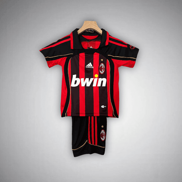 06/07 AC Milan Home Kids Size Kit from FootballPrestige.club - Premium Football Kits
