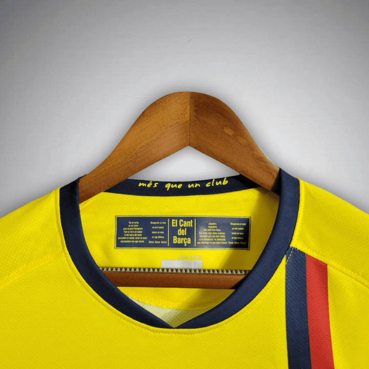 08/09 FC Barcelona Away Long Sleeve Kit from FootballPrestige.club - Premium Football Kits
