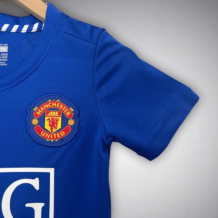 08/09 Manchester United Away Kids Size Kit - Premium Quality Kits at FootballPrestige.store
