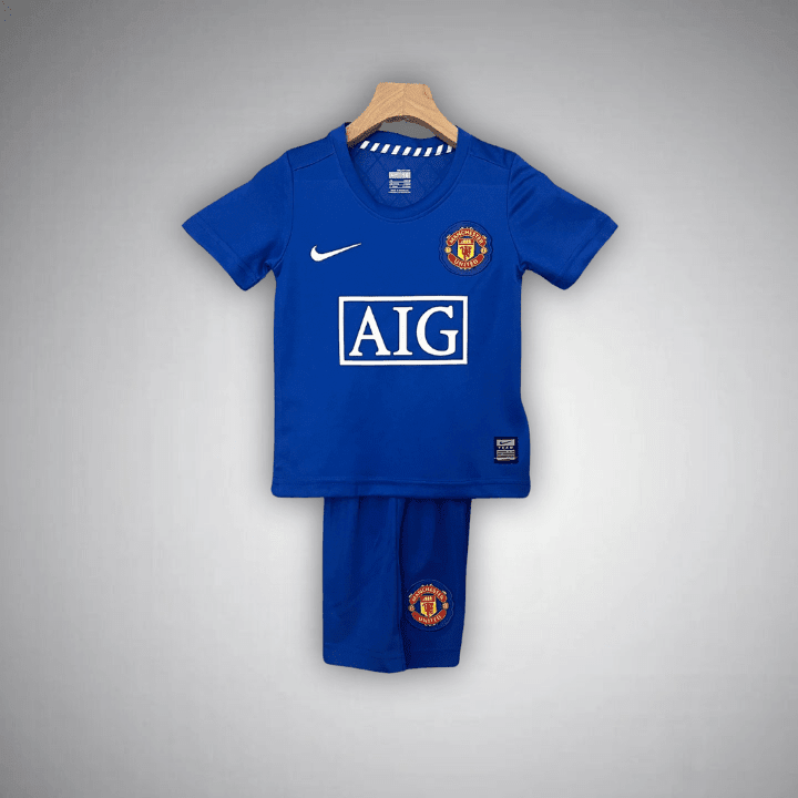 08/09 Manchester United Away Kids Size Kit - Premium Quality Kits at FootballPrestige.store