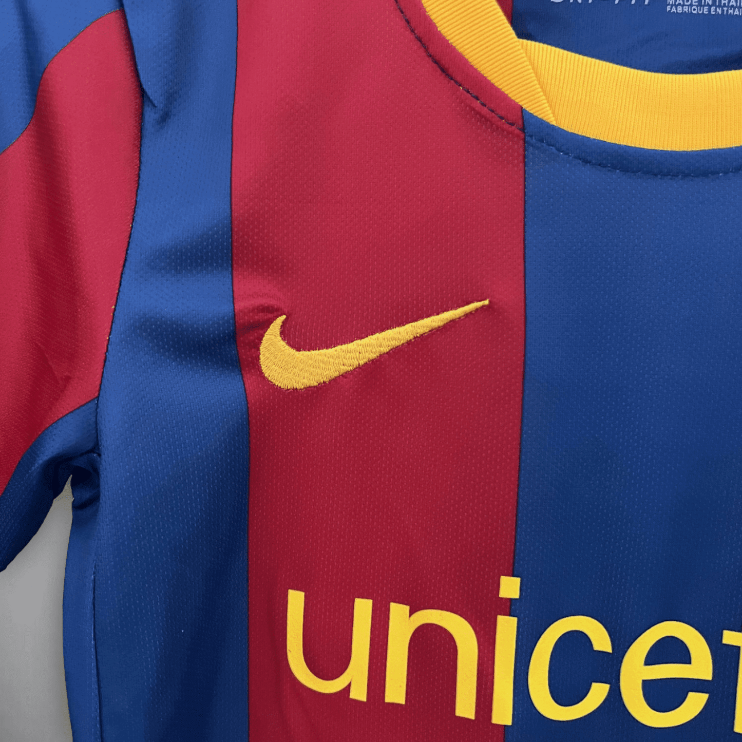 10/11 FC Barcelona Home Kids Size Kit from FootballPrestige.com - Premium Football Kits