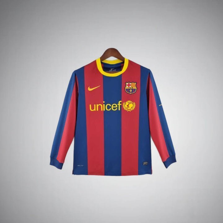 11/12 FC Barcelona Long Sleeve Home Kit from FootballPrestige.shop - Premium Concept kits
