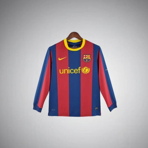 11/12 FC Barcelona Long Sleeve Home Kit from FootballPrestige.shop - Premium Concept kits
