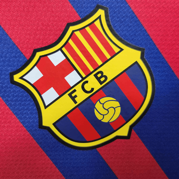 11/12 FC Barcelona Long Sleeve Home Kit from FootballPrestige.com - Premium Football Kits