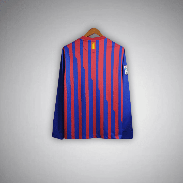 11/12 FC Barcelona Long Sleeve Home Kit from FootballPrestige.com - Premium Football Kits