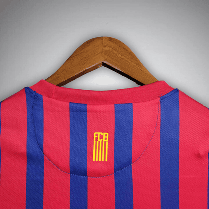 11/12 FC Barcelona Long Sleeve Home Kit from FootballPrestige.com - Premium Football Kits