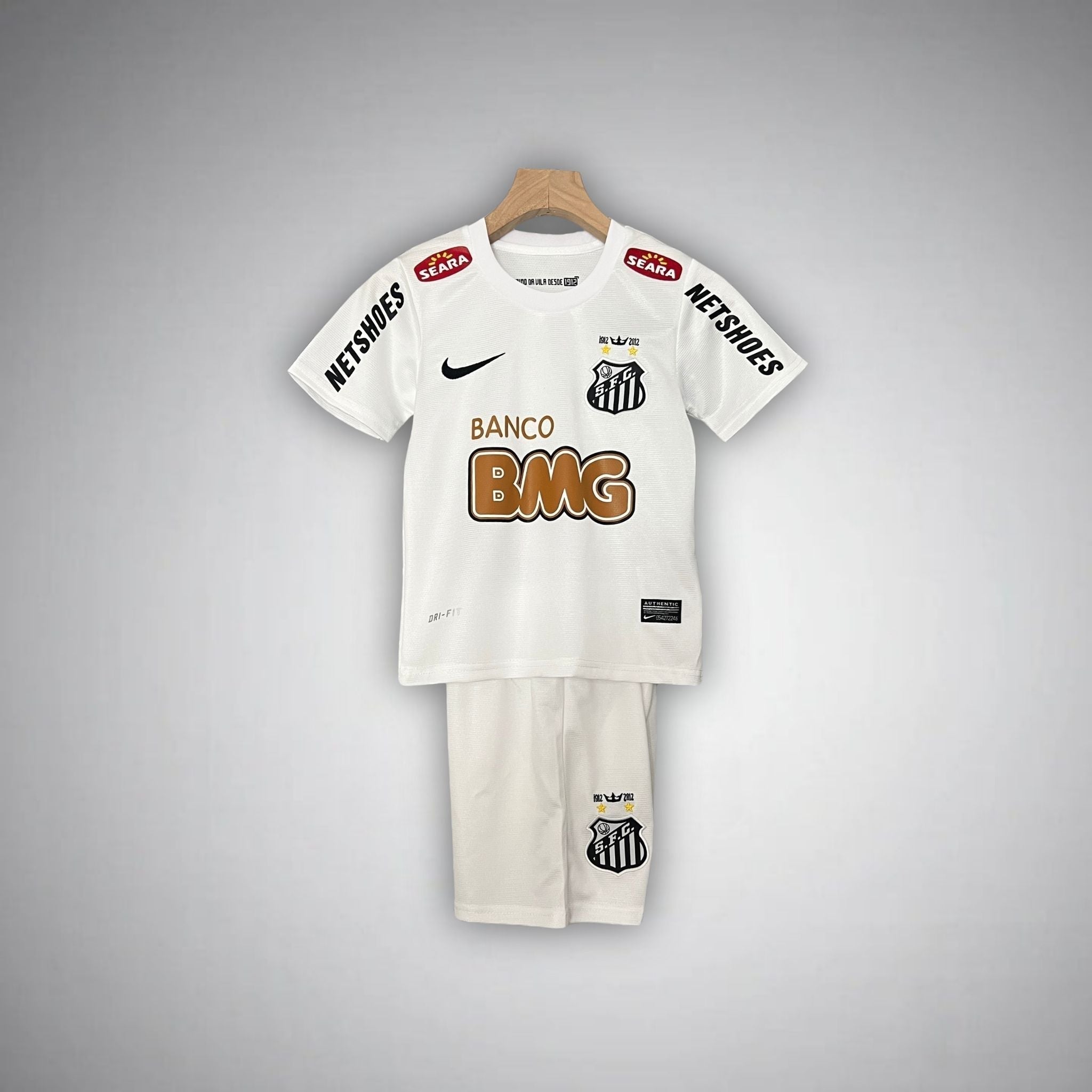 12/13 Santos FC Home Kids Size Kit from FootballPrestige.club - Premium Football Kits