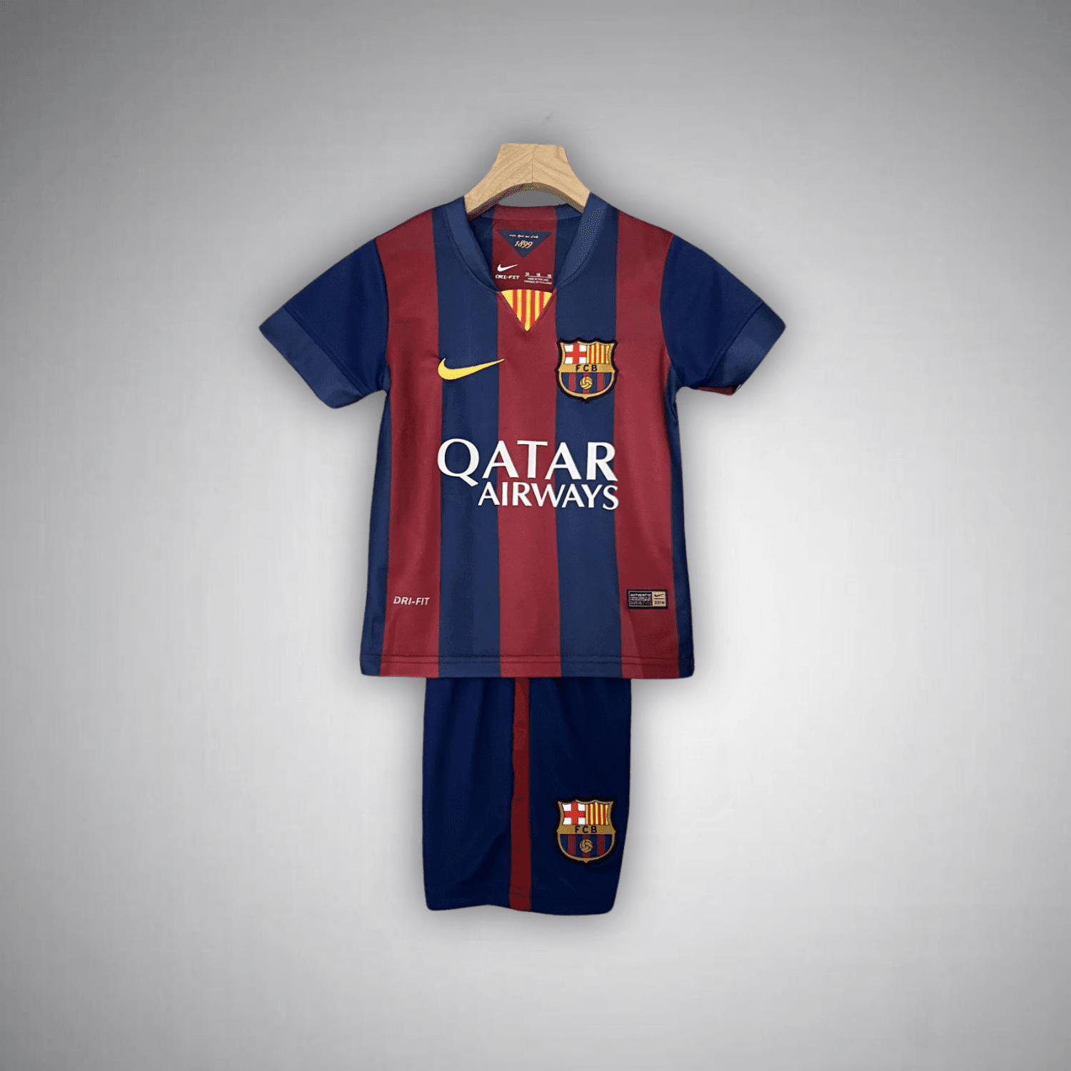 14/15 FC Barcelona Home Kids Size Kit from FootballPrestige.club - Premium Football Kits
