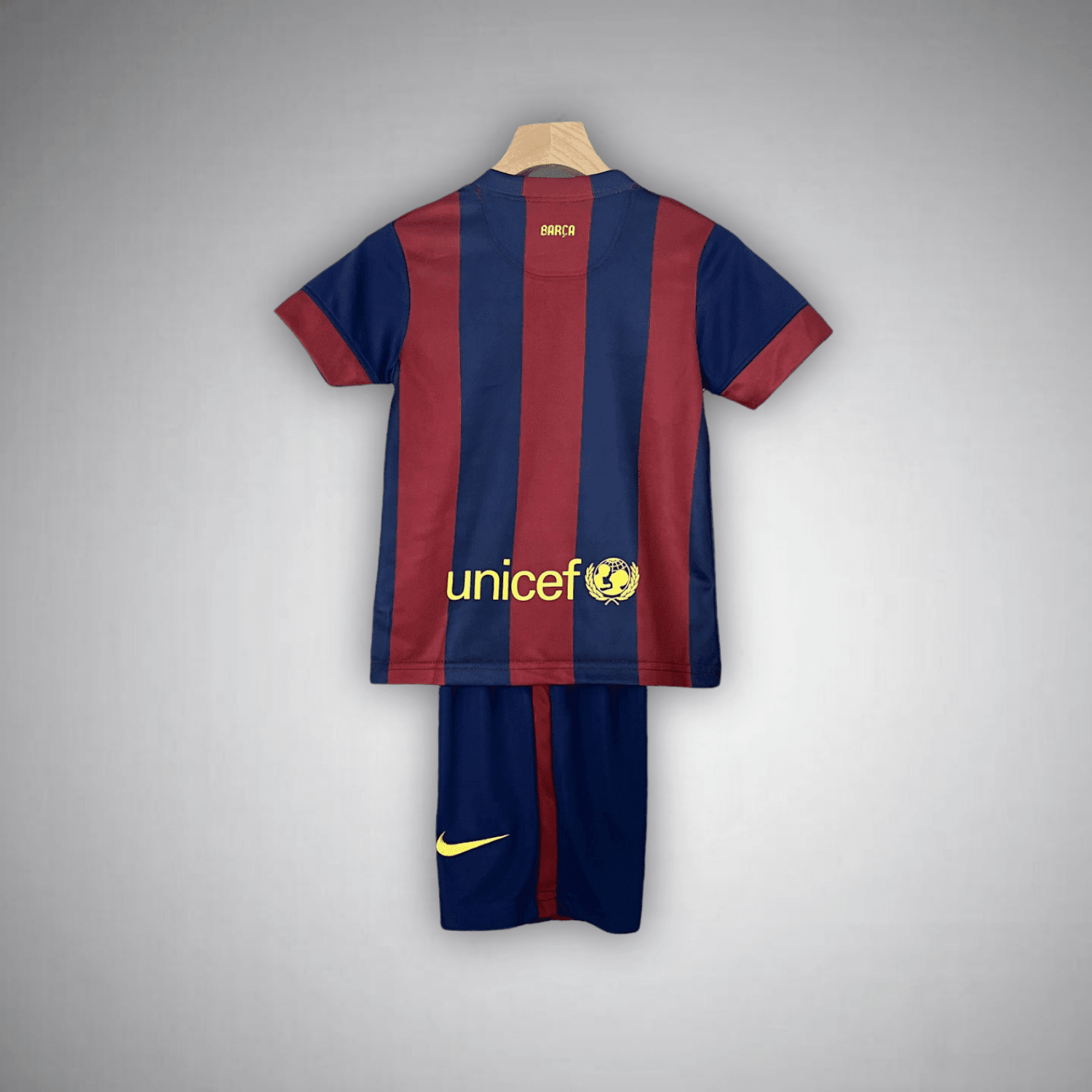 14/15 FC Barcelona Home Kids Size Kit from FootballPrestige.club - Premium Football Kits