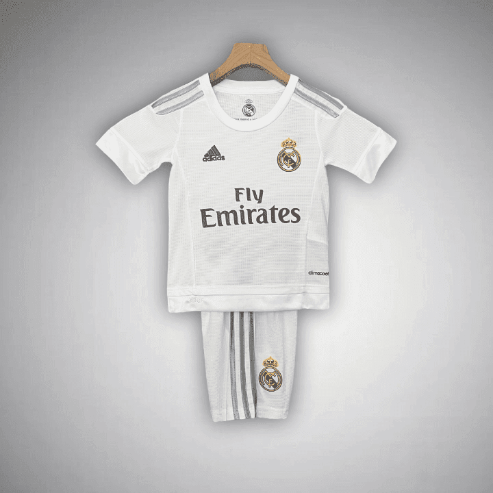 15/16 Real Madrid Home Kids Size Kit from FootballPrestige.club - Premium Football Kits