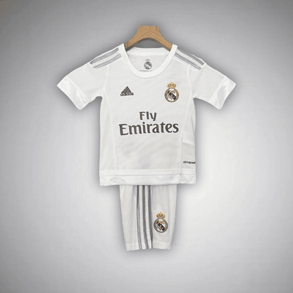 15/16 Real Madrid Home Kids Size Kit from FootballPrestige.com - Premium Football Kits