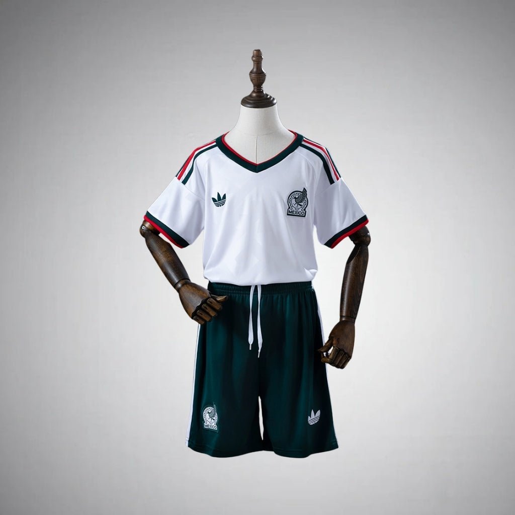 2026 Mexico Away Kids Size Kit from FootballPrestige.club - Premium Football Kits