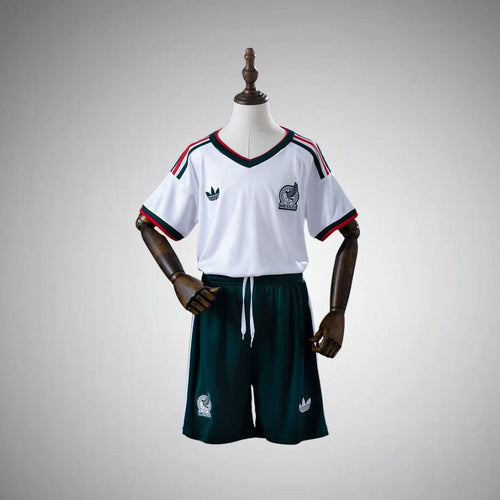 2026 Mexico Away Kids Size Kit from FootballPrestige.com - Premium Football Kits