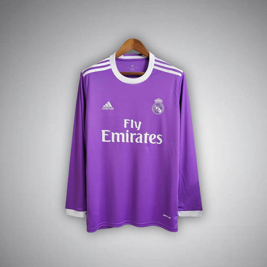 16/17 Real Madrid Away Long Sleeve Kit from FootballPrestige.com - Premium Football Kits
