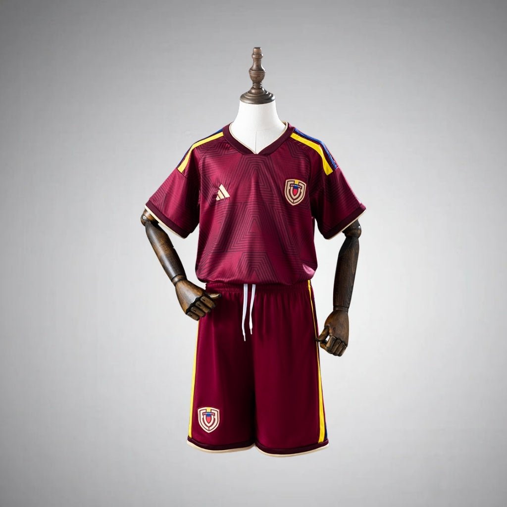 2026 Venezuela Home Kids Size Kit from FootballPrestige.com - Premium Football Kits