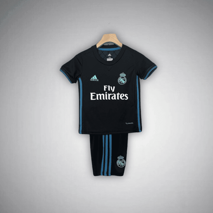 17/18 Real Madrid Away Premium Kids Size Kit from FootballPrestige.club - Premium Football Kits
