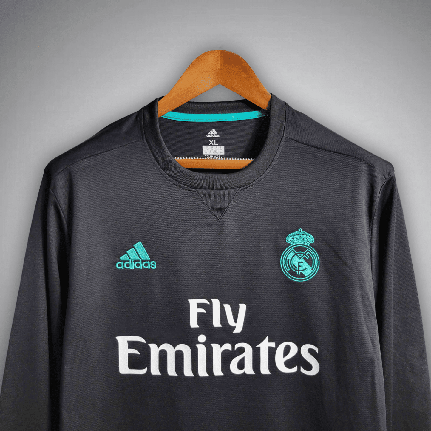 17/18 Real Madrid Long Sleeve Away Kit from FootballPrestige.com - Premium Football Kits
