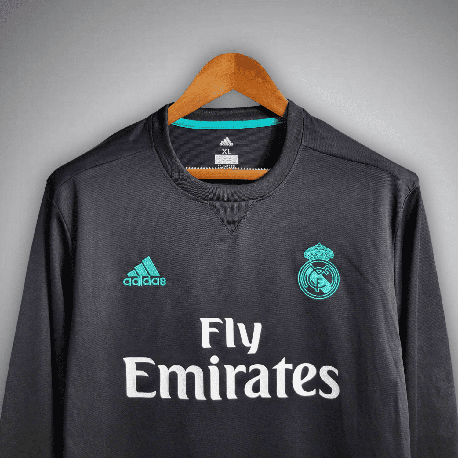 17/18 Real Madrid Long Sleeve Away Kit from FootballPrestige.club - Premium Football Kits