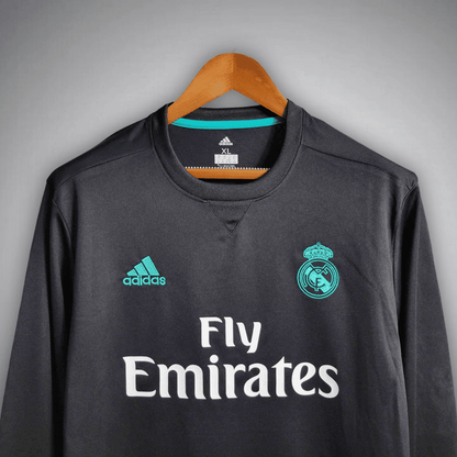 17/18 Real Madrid Long Sleeve Away Kit from FootballPrestige.com - Premium Football Kits