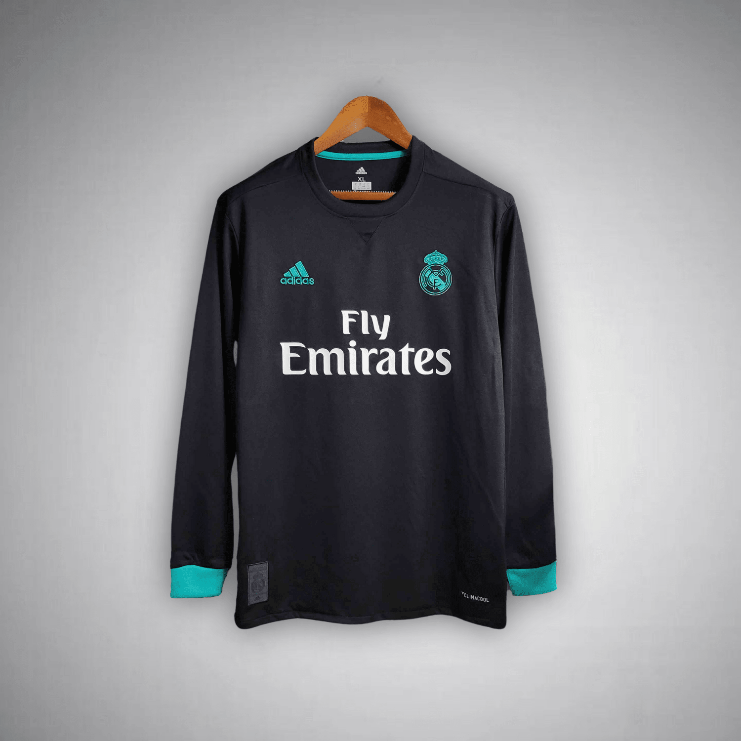 17/18 Real Madrid Long Sleeve Away Kit from FootballPrestige.club - Premium Football Kits