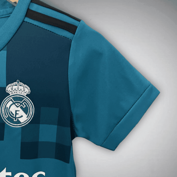 17/18 Real Madrid Third Premium Kids Size Kit from FootballPrestige.club - Premium Football Kits