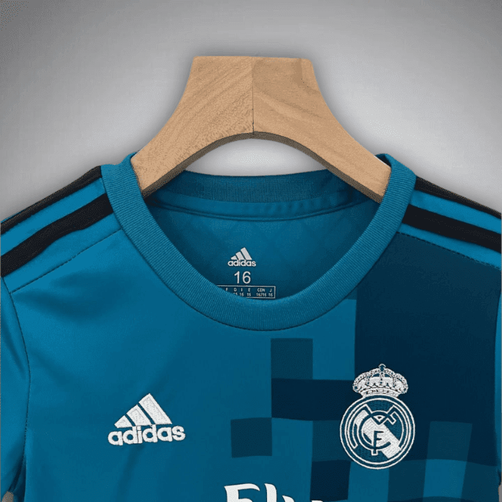 17/18 Real Madrid Third Premium Kids Size Kit from FootballPrestige.club - Premium Football Kits