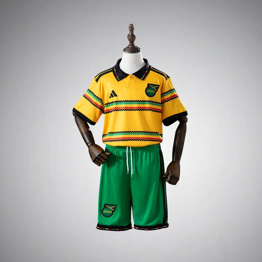 2026 Jamaica Home Kids Size Kit from FootballPrestige.com - Premium Football Kits