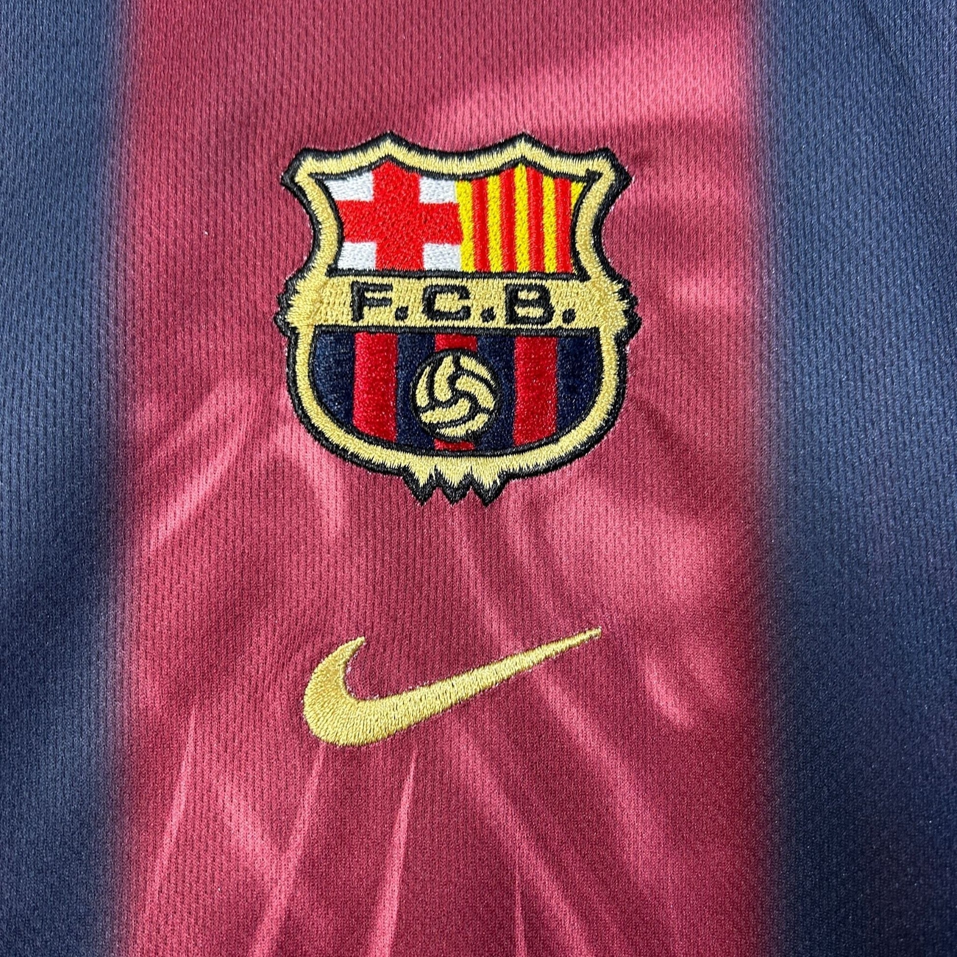 2000/01 FC Barcelona Retro x Cactus Jack Limited Edition Kids Size Home Kit from FootballPrestige.com - Premium Football Kits