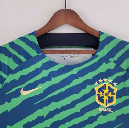 2022 Brazil Pre - match Kit from FootballPrestige.com - Premium Football Kits