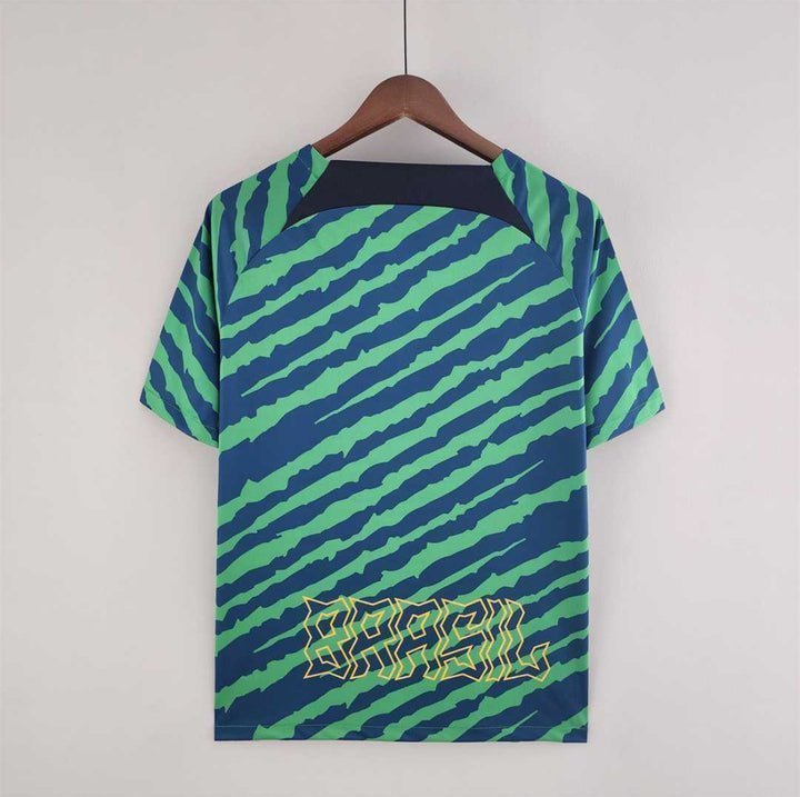 2022 Brazil Pre-match Kit from FootballPrestige.club - Premium Football Kits