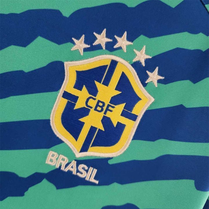2022 Brazil Pre-match Kit from FootballPrestige.club - Premium Football Kits