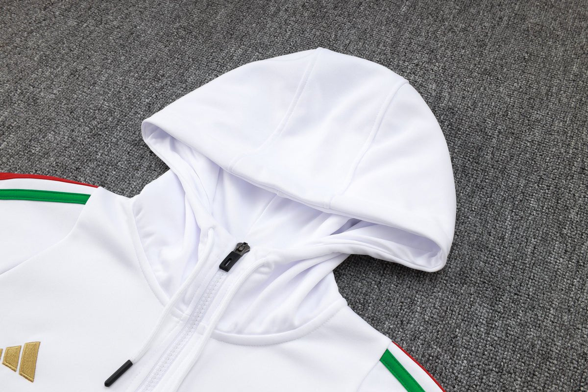 2024 Italy Blue and White Premium Tracksuit from FootballPrestige.club - Premium Football Kits