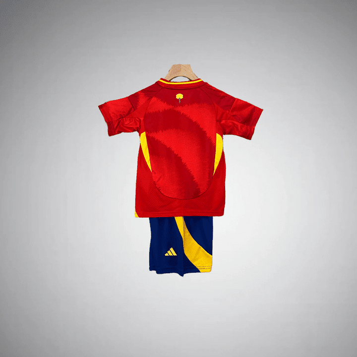 2024 Spain Home Kids Size Kit from FootballPrestige.com - Premium Football Kits
