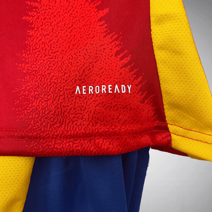 2024 Spain Home Kids Size Kit from FootballPrestige.com - Premium Football Kits