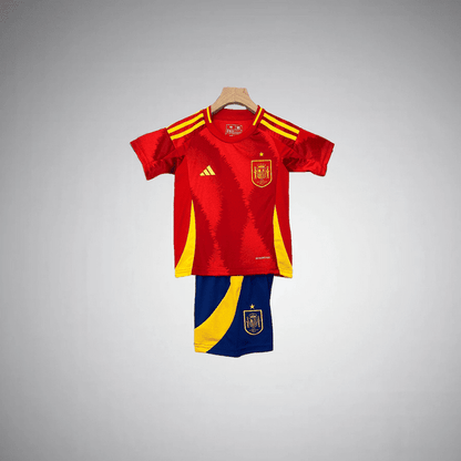 2024 Spain Home Kids Size Kit from FootballPrestige.com - Premium Football Kits
