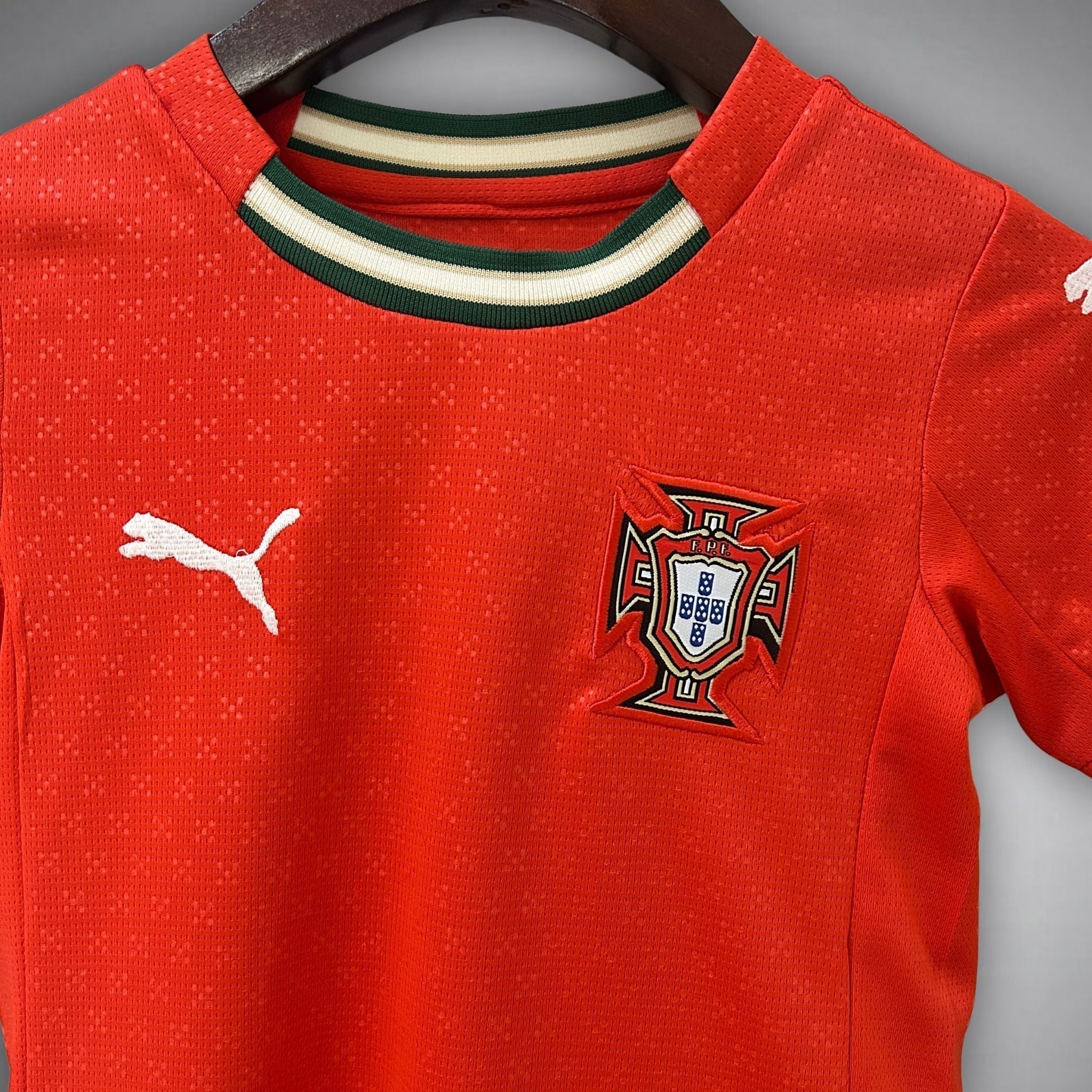 2025 Portugal Home Kids Size Kit from FootballPrestige.club - Premium Football Kits