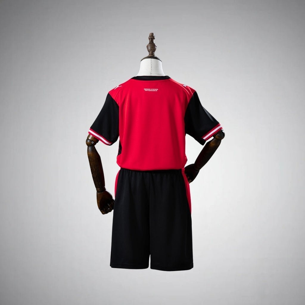 2026 Austria Home Kids Size Kit from FootballPrestige.club - Premium Football Kits