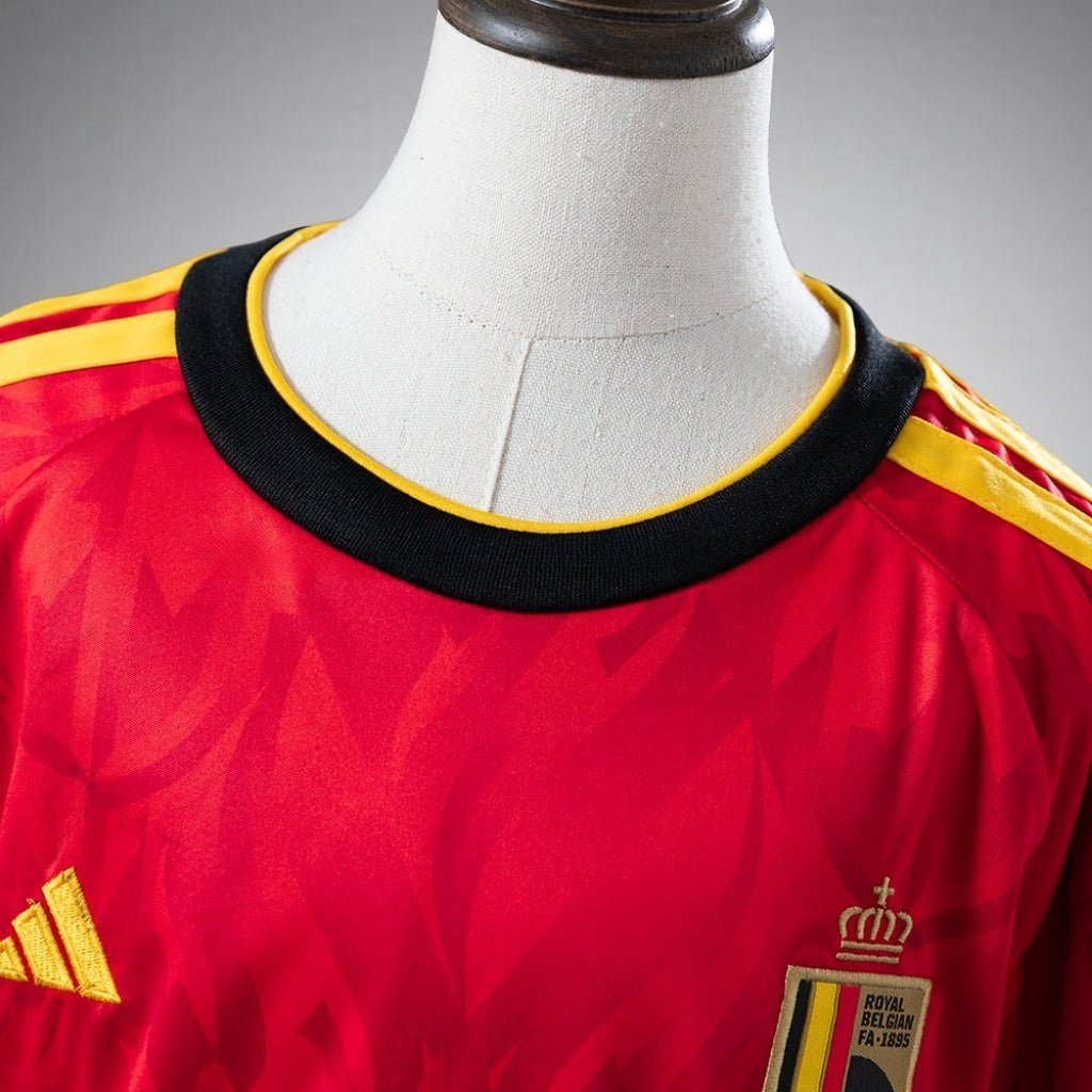 2026 Belgium Home Kids Size Kit from FootballPrestige.club - Premium Football Kits