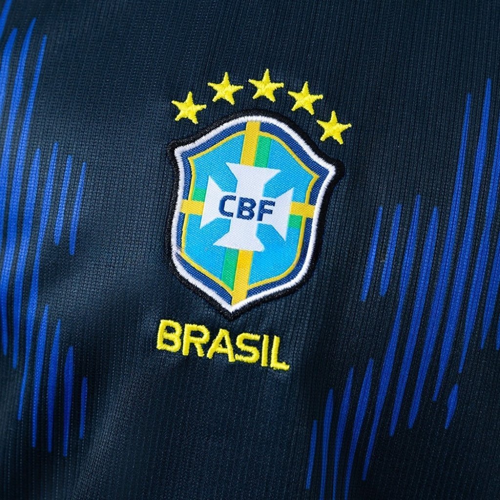 2026 Brazil Away Kids Size Kit from FootballPrestige.club - Premium Football Kits