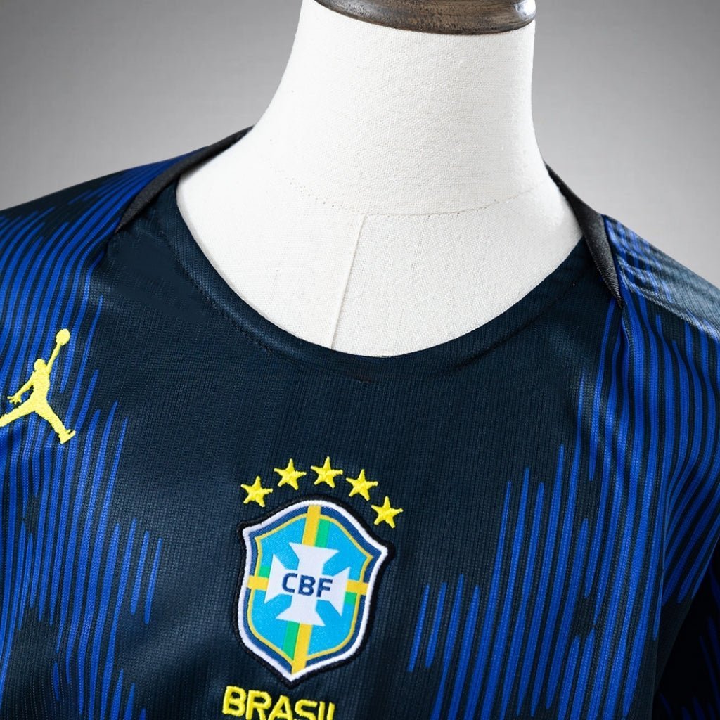 2026 Brazil Away Kids Size Kit from FootballPrestige.club - Premium Football Kits