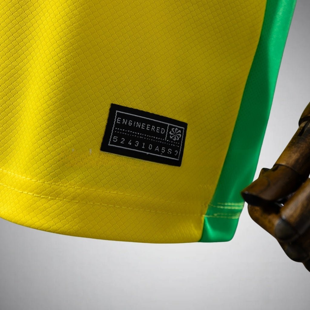 2026 Brazil Home Kids Size Kit from FootballPrestige.com - Premium Football Kits